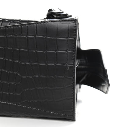Balenciaga Semi Shiny Calfskin Crocodile Embossed Neo Classic Black Hardware S City Black 10 of 12