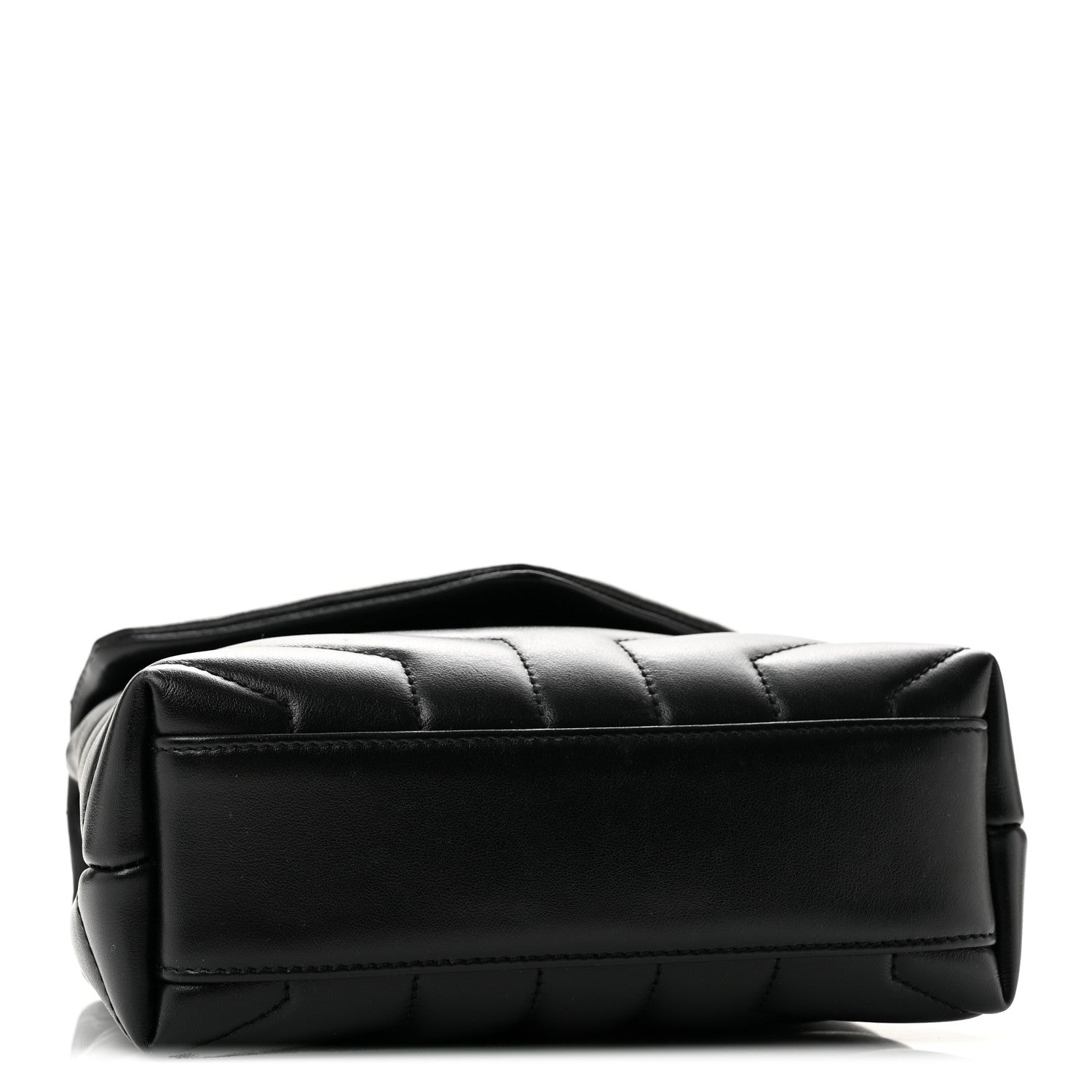 Saint Laurent Calfskin Y Quilted Monogram Monochrome Toy Loulou Crossbody Bag Black 3 of 11