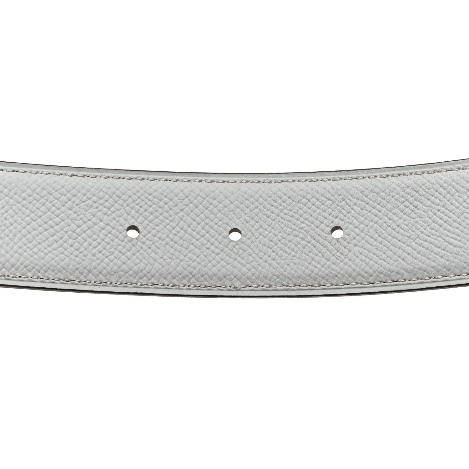 Hermes Epsom 32mm Belt Strap 115 46 White Gold 5 of 7
