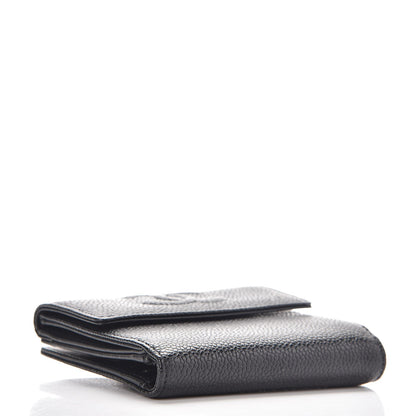 Chanel Caviar Timeless CC Compact Flap Wallet Black 4 of 8