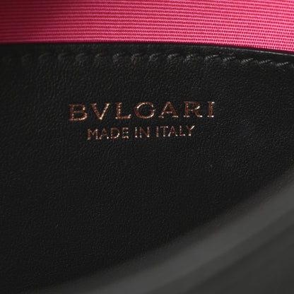 Bulgari Urban Grain Smooth Calfskin Serpenti Ellipse Shoulder Bag Black 6 of 9