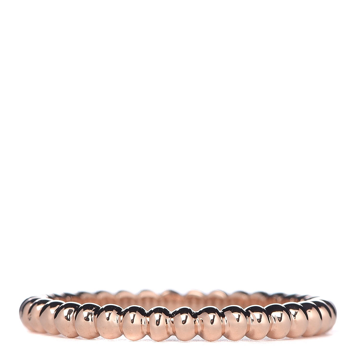 Van Cleef & Arpels 18K Rose Gold Small Perlee Ring 49 4.75 3 of 4