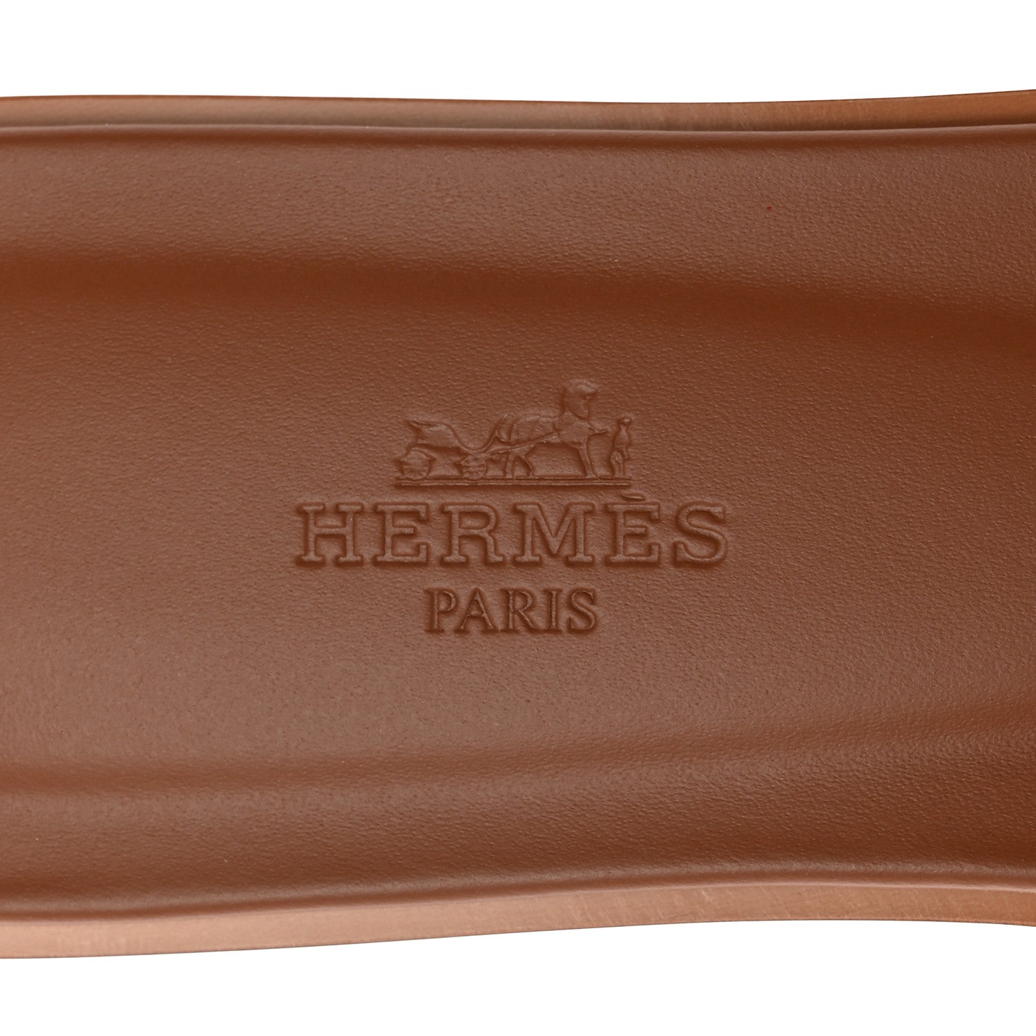 Hermes Box Calfskin Oran Sandals 37 Gold 7 of 9
