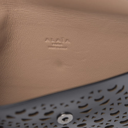 Alaia Calfskin Laser Cut Envelope Clutch Black 7 of 10