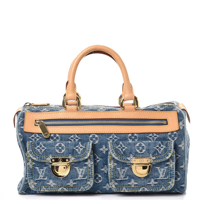 Louis Vuitton Monogram Denim Neo Speedy Blue 1 of 7