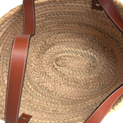 Loewe Raffia Basket Tote Bag Natural Tan 6 of 9