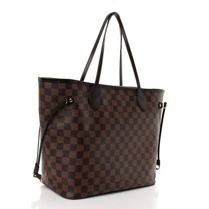 Louis Vuitton Damier Ebene Neo Neverfull MM Rose Ballerine 3 of 12