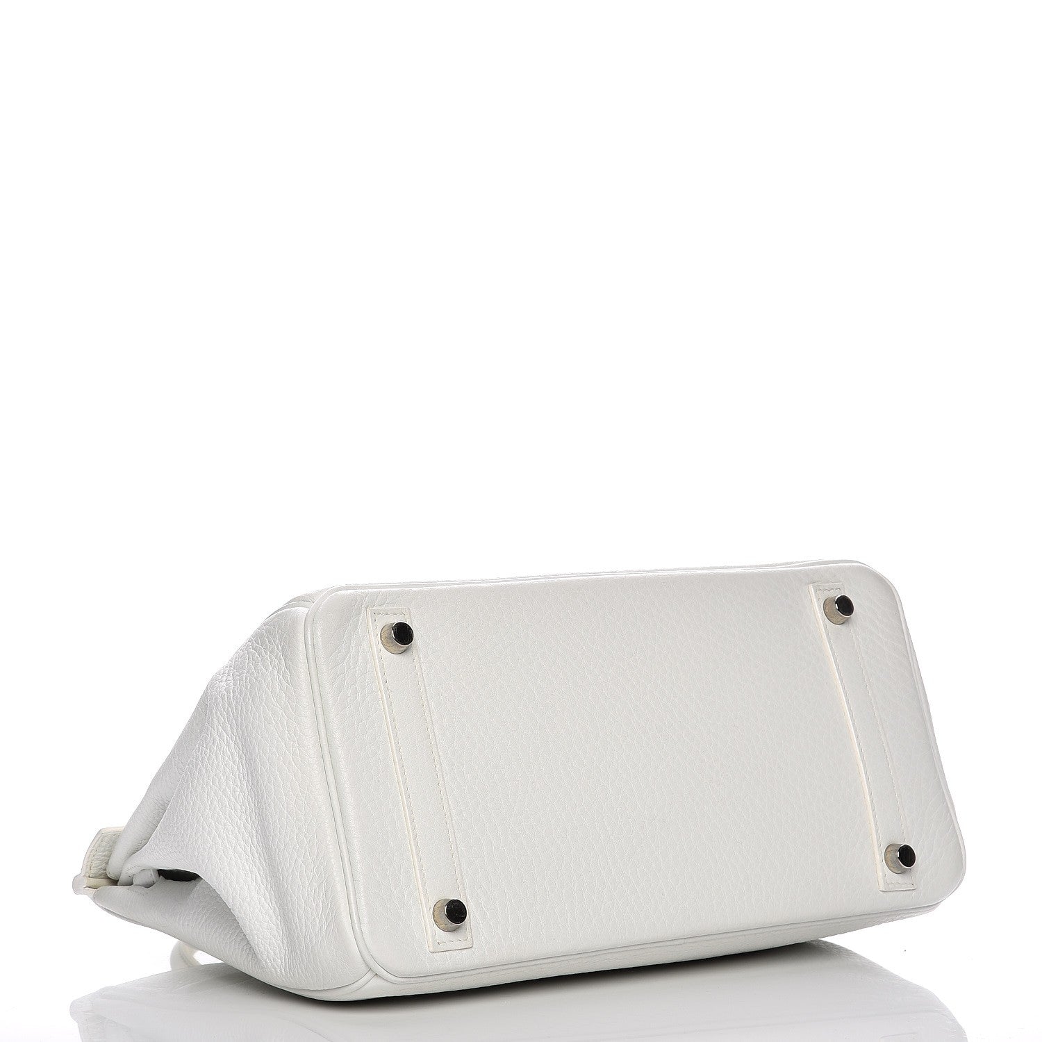 Hermes Taurillon Clemence Birkin 30 White 4 of 33