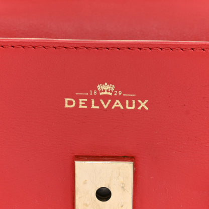 Delvaux Calfskin MM Tempete Satchel Coral 7 of 13