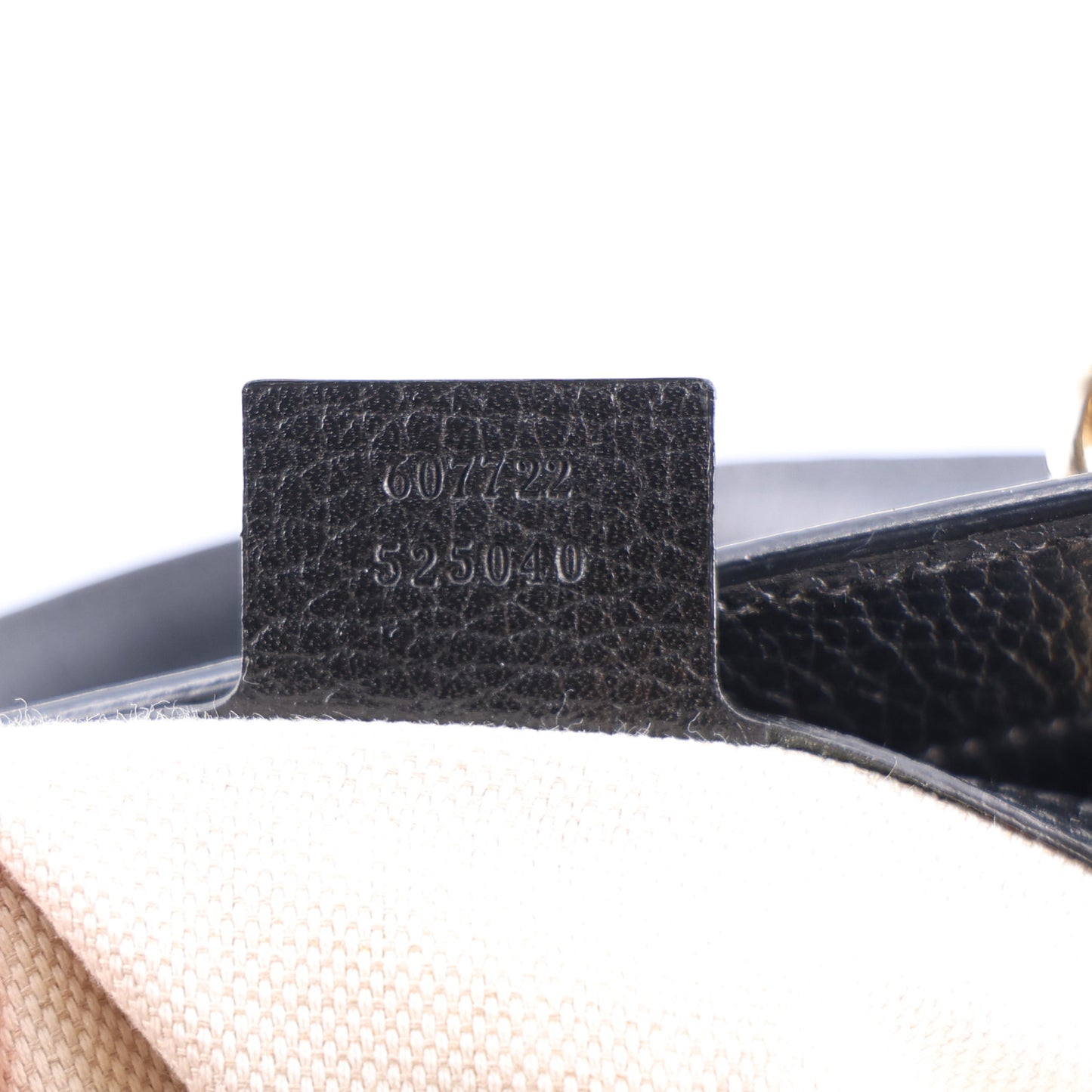 Pebbled Calfskin Medium Soho Top Handle Satchel Black