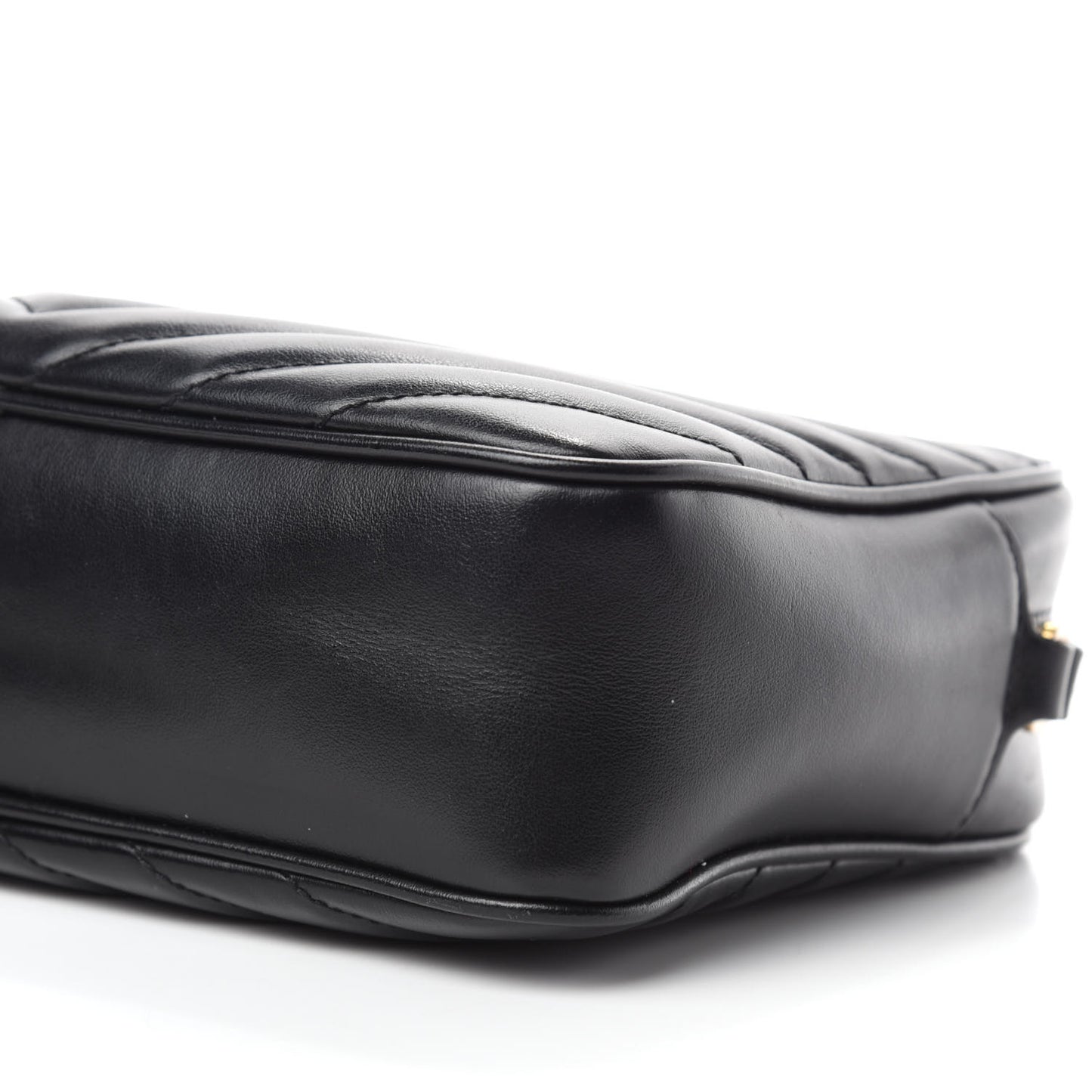 Calfskin Matelasse Monogram Lou Camera Bag Black