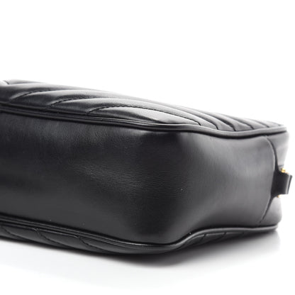 Saint Laurent Calfskin Matelasse Monogram Lou Camera Bag Black 7 of 12