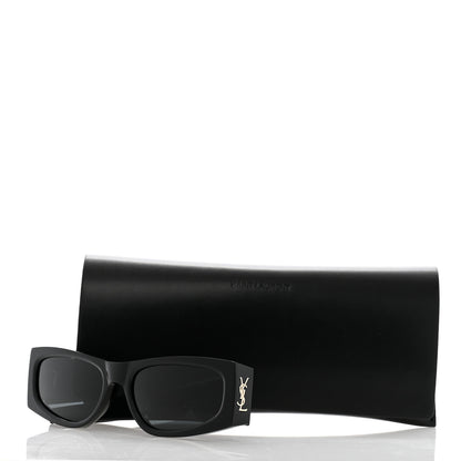 Saint Laurent Acetate Rectangle SL M140/F Sunglasses Black 7 of 7