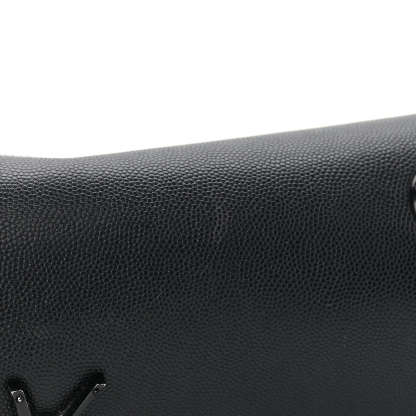 Grain De Poudre Medium West Hollywood Monogram Fold-Over Black