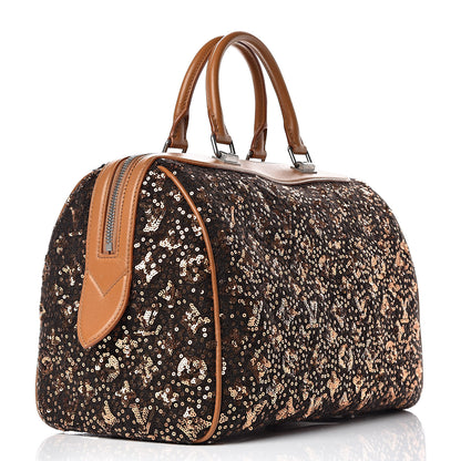 Louis Vuitton Sequin Monogram Sunshine Express Speedy Gold 3 of 10
