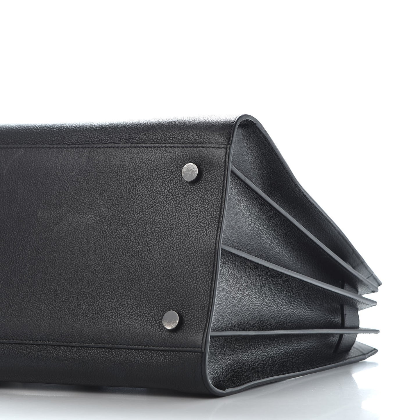 Grained Calfskin Large Sac De Jour Carryall Black