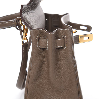 Hermes Taurillon Clemence Kelly Retourne 28 Etoupe 10 of 38