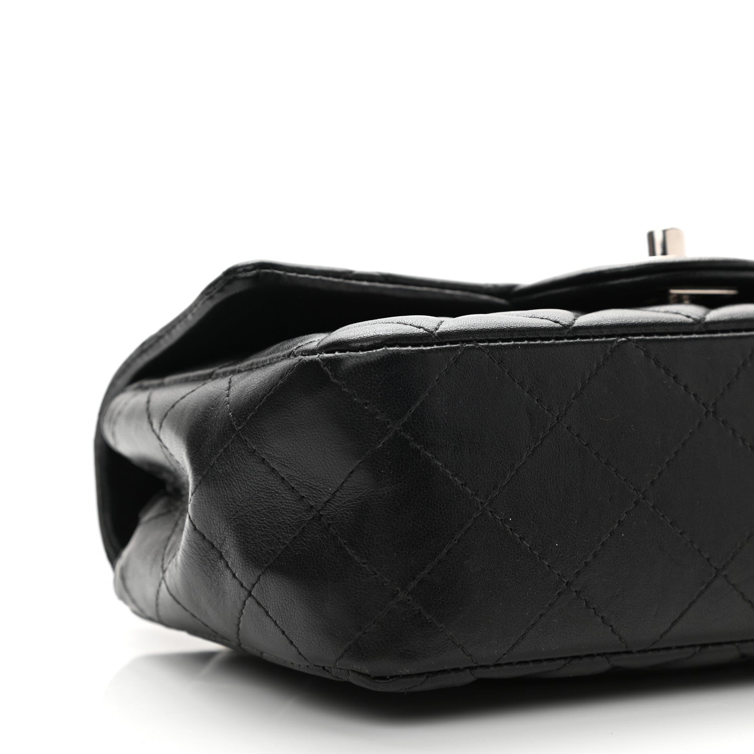 Chanel Lambskin Quilted Mini Rectangular Flap Black 10 of 11