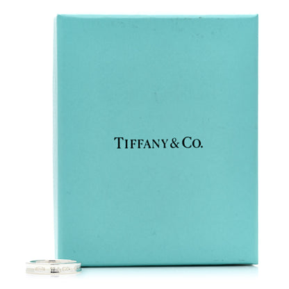 Tiffany Sterling Silver Narrow 1837 Band Ring 53 6.25 5 of 5