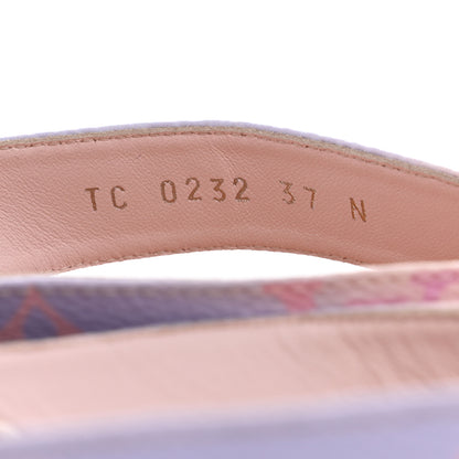 Louis Vuitton Monogram Sunny Flat Thong Sandals 37 Rose Clair Pink 6 of 8