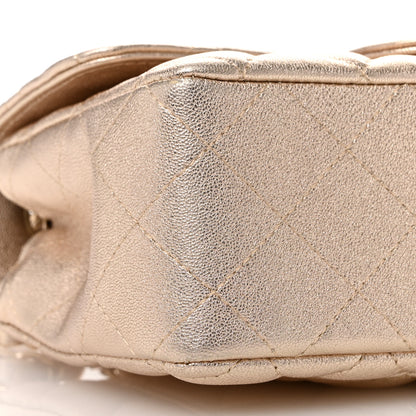 Chanel Metallic Lambskin Quilted Mini Rectangular Flap Gold 9 of 10