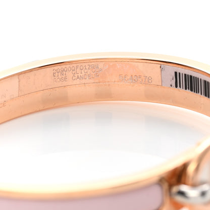 Hermes Enamel Mini Clic Chaine d'Ancre Bracelet PM Rose Candeur 5 of 6