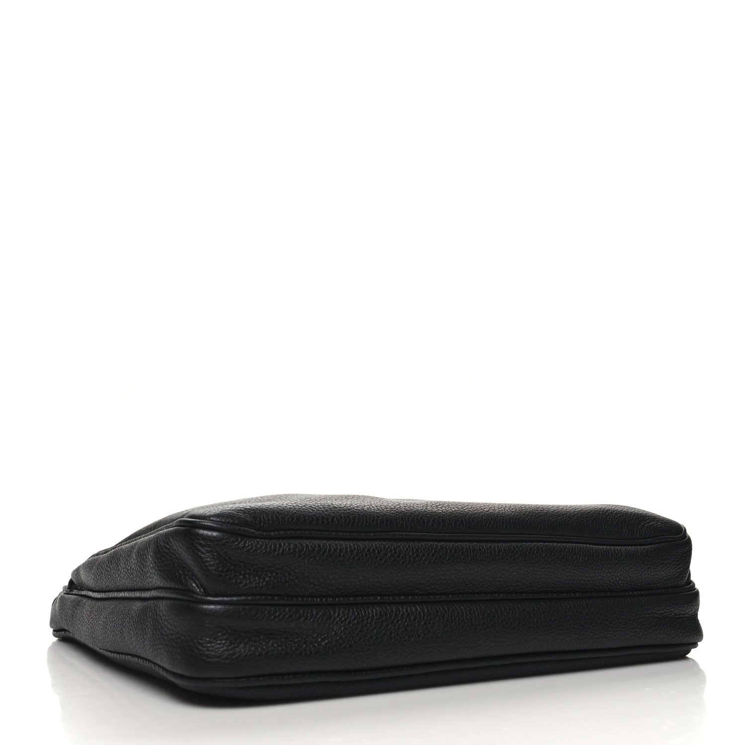 Prada Vitello Daino Flat Messenger Bag Black 4 of 10