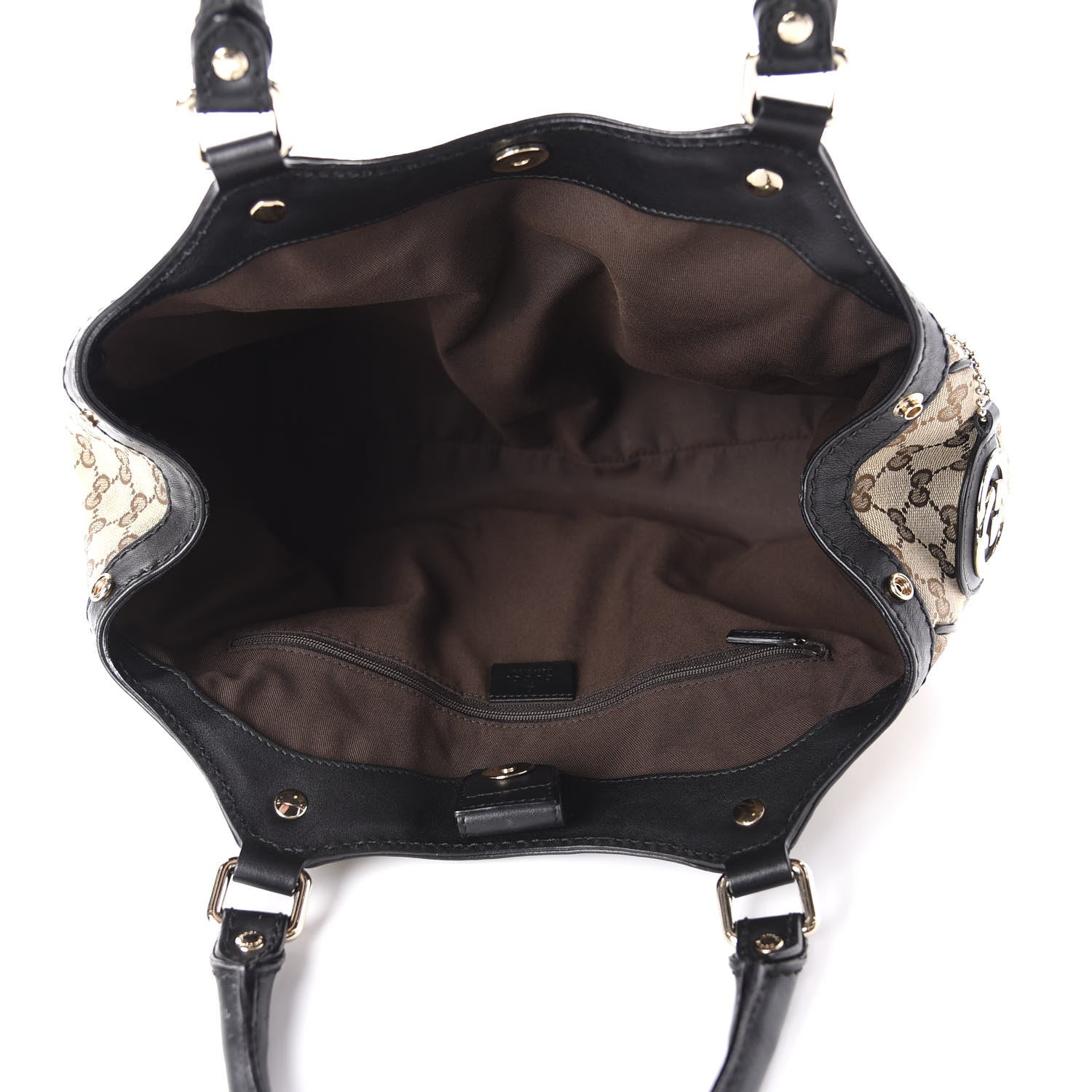 Gucci Monogram Medium Sukey Tote Black 5 of 10