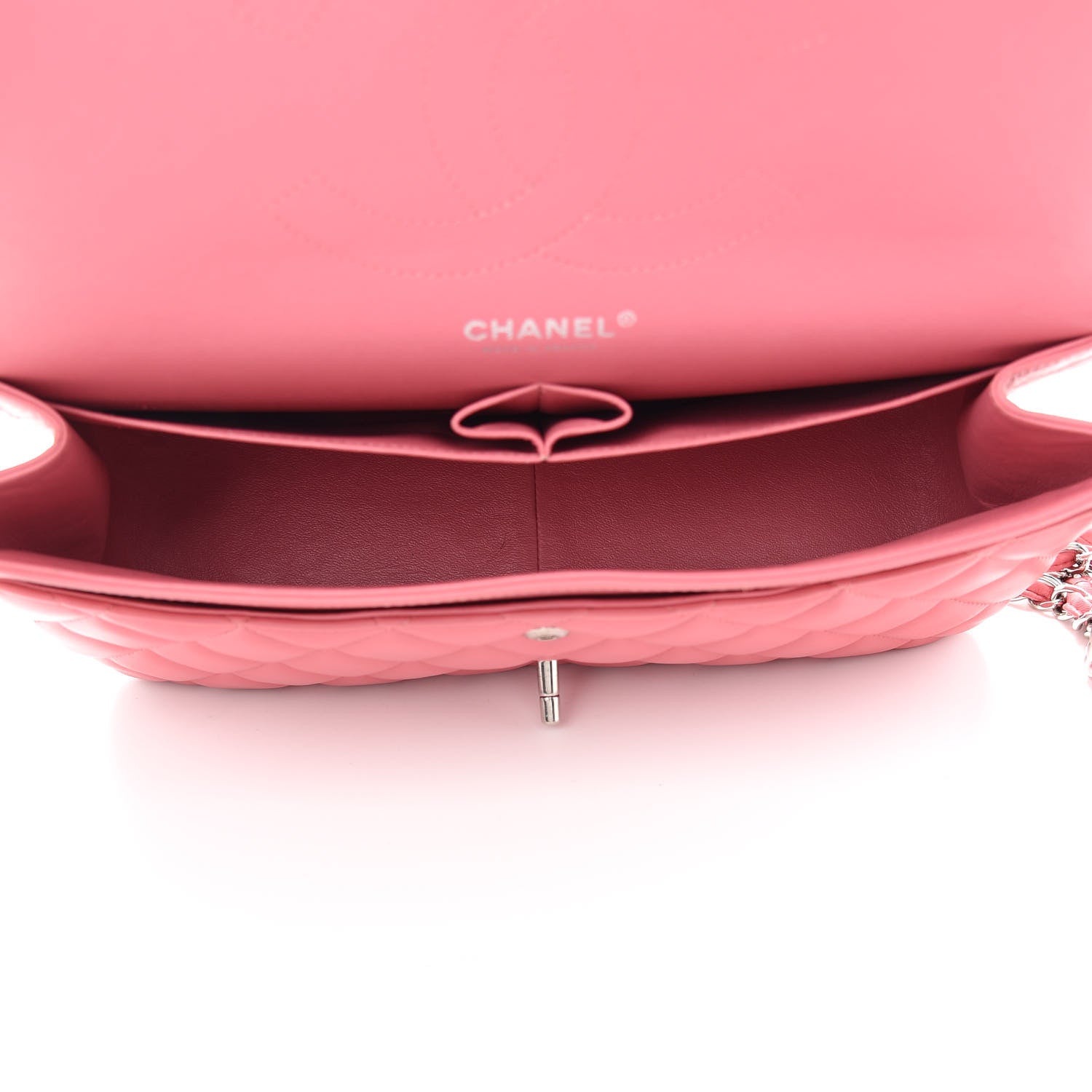 Chanel Lambskin Quilted Jumbo Double Flap Pink 5 of 10