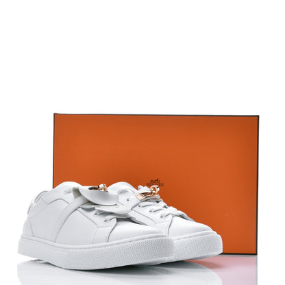Hermes Calfskin Day Sneakers 38 White 8 of 8