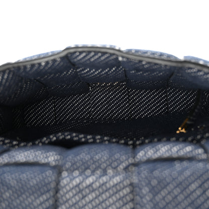Bottega Veneta Denim Maxi Intrecciato Padded Cassette High Frequency Crossbody Bag Indigo 5 of 9