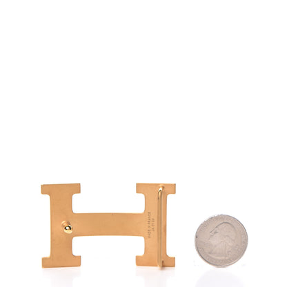 Hermes Guilloche 32mm H Belt Buckle Gold 2 of 4