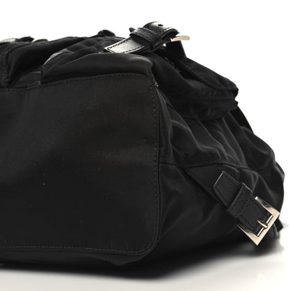 Prada Tessuto Nylon Saffiano Small Backpack Black 9 of 10