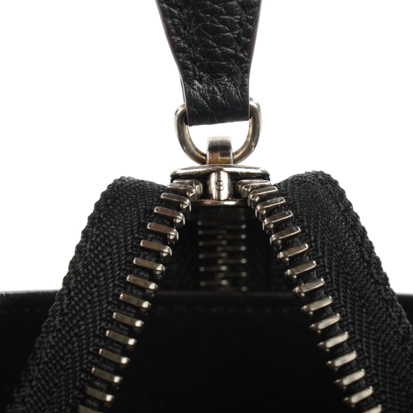 Drummed Calfskin Mini Luggage Black
