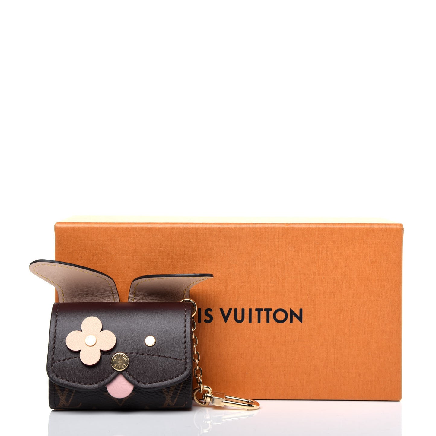 Monogram Dog Earpods Case Marron