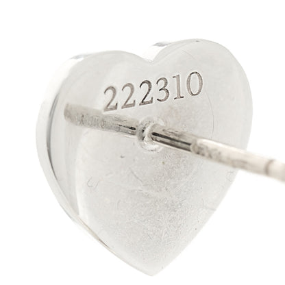 Tiffany 18K Rose Gold Sterling Silver Lovestruck Heart Tag & Arrow Earrings 3 of 5