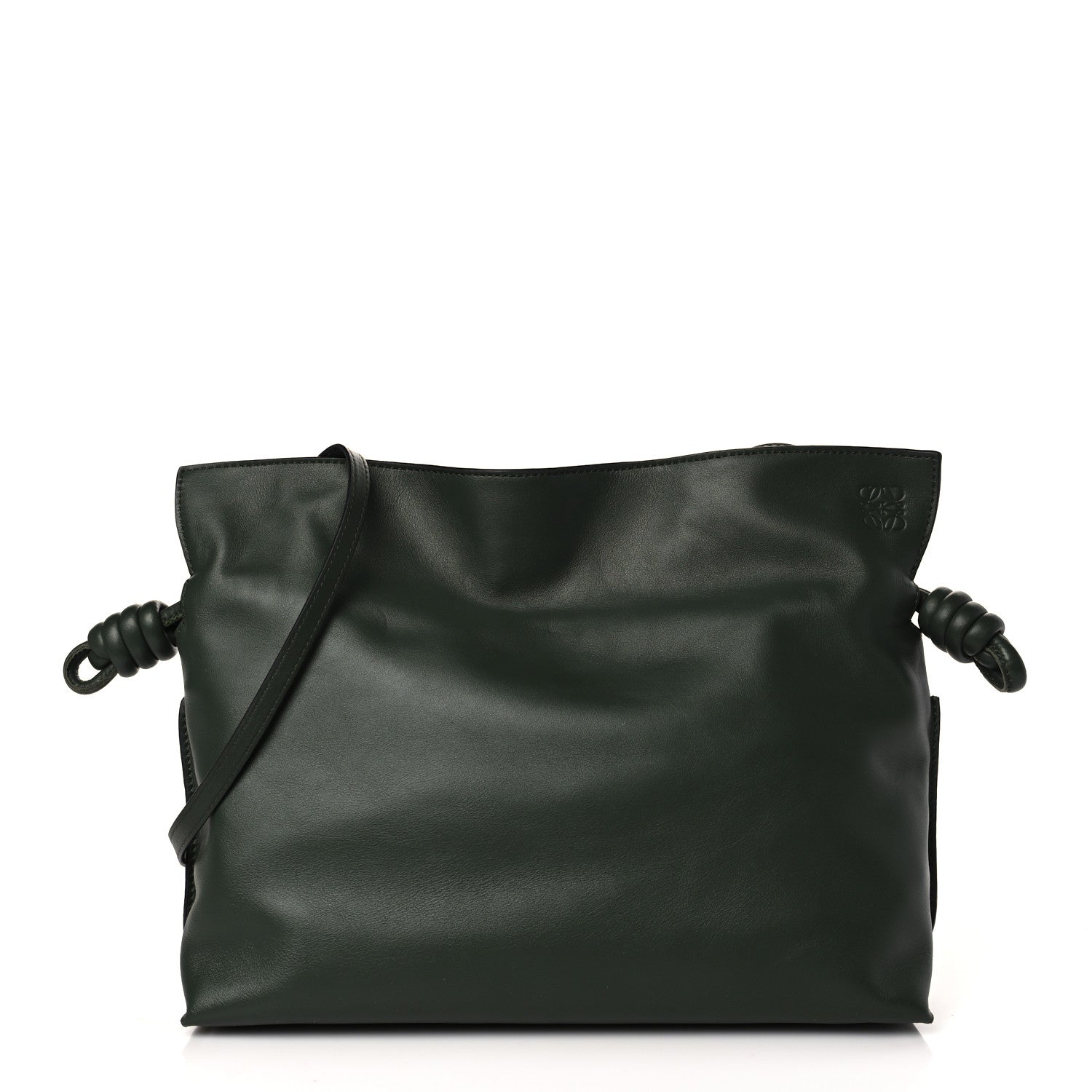 Loewe Calfskin Small Flamenco Knot Bag Khaki 1 of 9