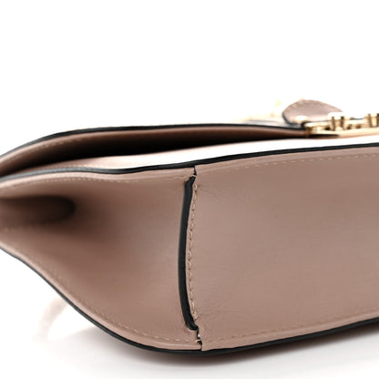 Valentino Garavani Vitello Medium Glam Lock Rockstud Flap Poudre 9 of 10