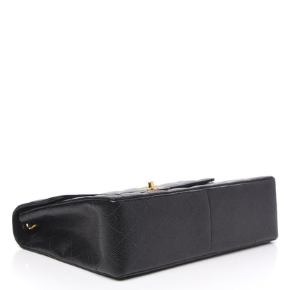 Chanel Caviar Quilted Jumbo Single Flap Black 4 of 11