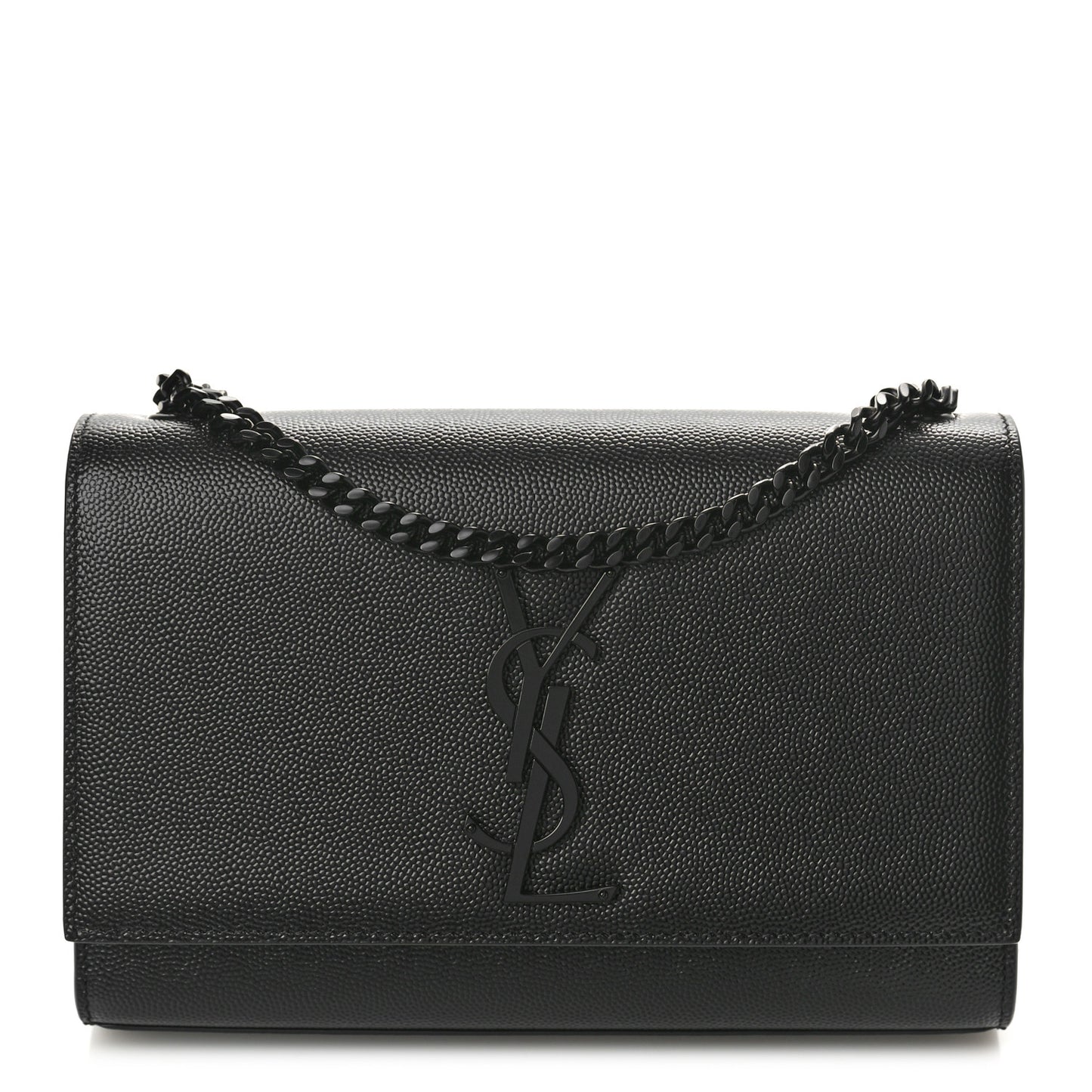 Grain De Poudre Small Monogram Monochrome Kate Satchel Black