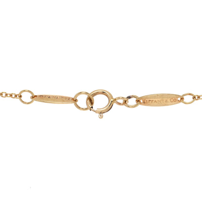 Tiffany 18K Yellow Gold 18mm Elsa Peretti Bean Pendant Necklace 7 of 8
