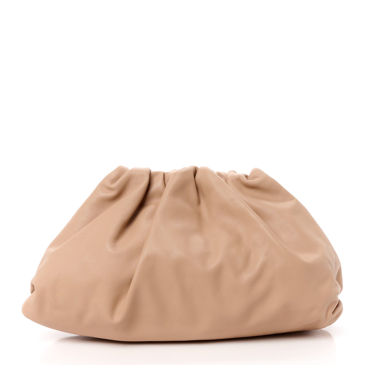 Smooth Butter Calf The Pouch Oversized Clutch Nude