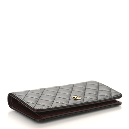 Chanel Caviar Quilted Yen Wallet Black 4 of 9
