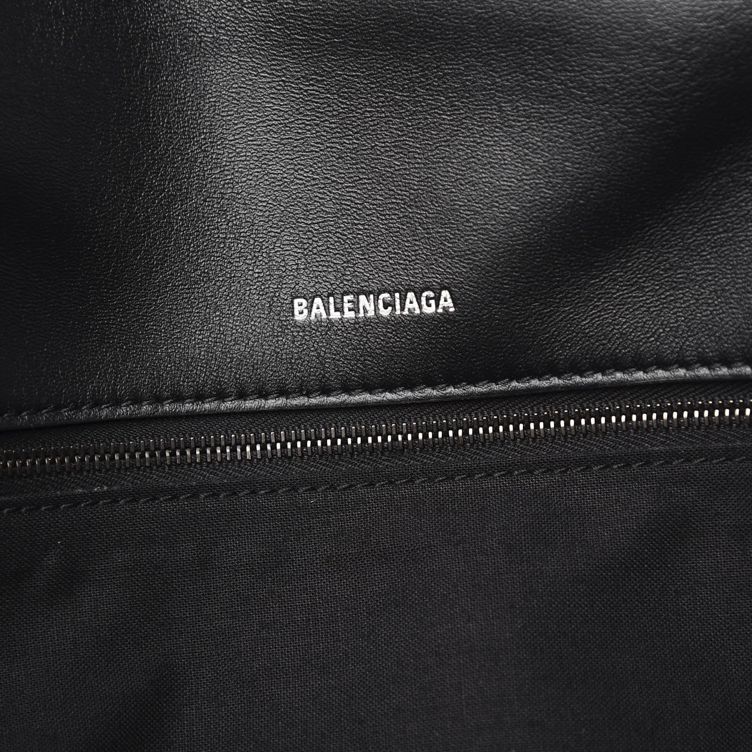 Balenciaga Nappa Calfskin Quilted Touch B Clutch Bag Black 6 of 10