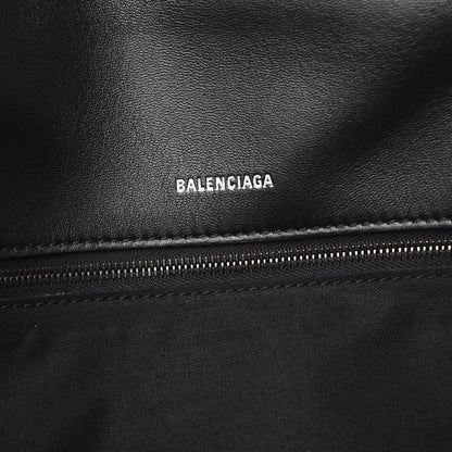Balenciaga Nappa Calfskin Quilted Touch B Clutch Bag Black 6 of 10