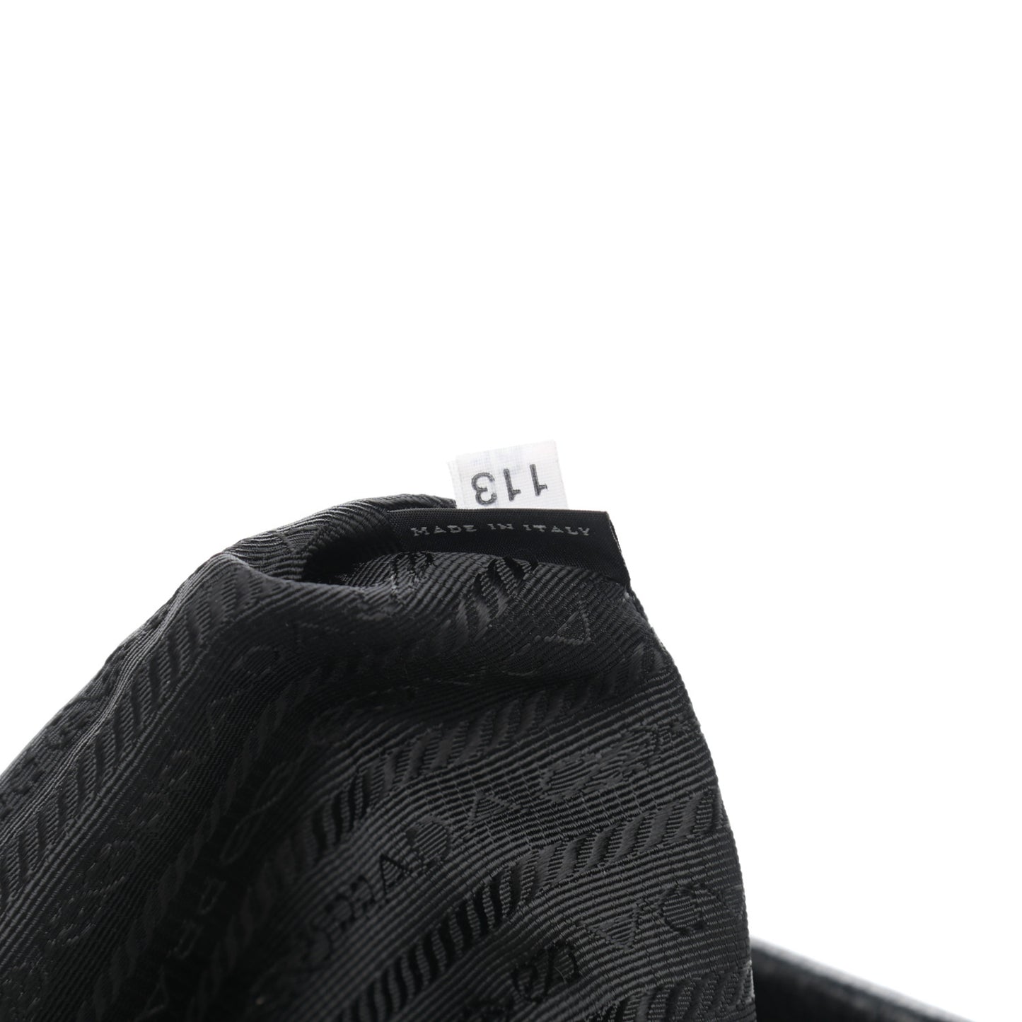 Calfskin Tessuto Nylon Shoulder Bag Black