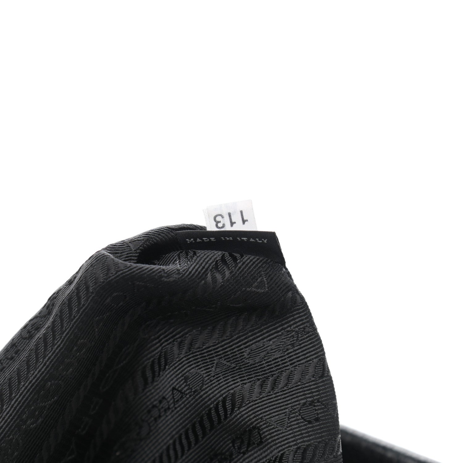 Prada Calfskin Tessuto Nylon Shoulder Bag Black 7 of 11