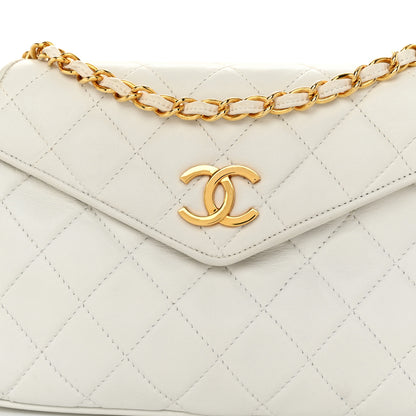 Chanel Lambskin Quilted Tassel Flap White 9 of 11