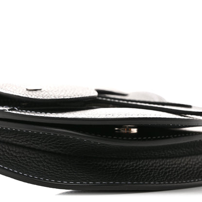Christian Dior X KAWS Grained Calfskin Saddle Pouch Black 9 of 11
