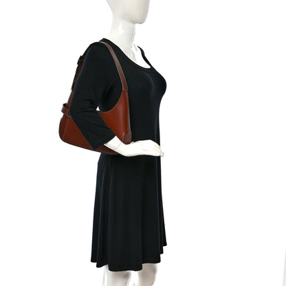 Salvatore Ferragamo Pigskin Shoulder Bag Brown 2 of 9